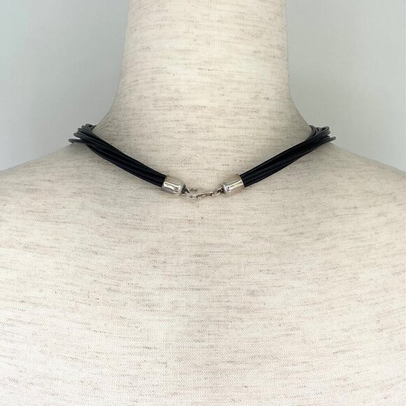 VTG Bat-Ami Sterling Silver 3 Dimensional Electroform Flower Pendant Necklace - Picture 5 of 16